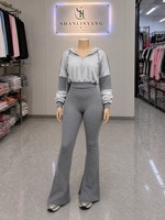 Dropshipping Agent Usa Size Boutique Lounge Wear Ensemble pantalon deux pièces à capuche et survêtement
