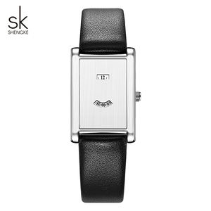 Jam Tangan Quartz Mewah Persegi untuk Pria Wanita Unisex Logo Kustom Mesin Jepang PC21 Minimalis Persegi Panjang Bahan Alloy - Product Image 1