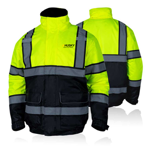 High Premium Safety Apparel Style <b>Men</b> Hi Vis Working <b>Jackets</b> <b>Reflective</b> Fabric Comfortable Fit Durable Build Work Ready - Product Image 3
