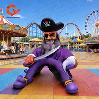 Arche gonflable géante personnalisée sur le thème des pirates, vente directe des fabricants, arche gonflable promotionnelle à vendre