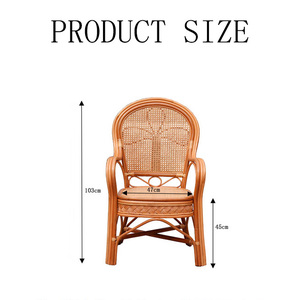 Elegante y resistente silla <span class=keywords><strong>de</strong></span> jardín <span class=keywords><strong>de</strong></span> ratán con reposabrazos <span class=keywords><strong>de</strong></span> caña <span class=keywords><strong>de</strong></span> madera maciza para hoteles al aire libre bodas <span class=keywords><strong>apartamentos</strong></span> patios o villas - Product Image 2