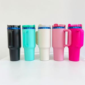 Mugs et gobelets de voyage H2.0 de 40 oz, coloris dégradé rouge et bleu, avec fond plaqué, pour gravure laser - Expédition depuis l'entrepôt américain - Product Image 5