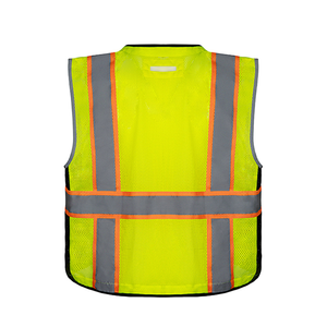 سترة متعددة الجيوب وظيفية عالية الجودة للتنفس من YIDAO ، ملابس عاكسة للتحذير المروري على الطرق السريعة - Product Image 5