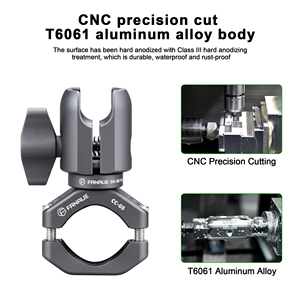 FANAUE 25mm cabeza de bola biela aleación de aluminio manillar lámpara Base abrazadera multiuso para camas y escritorios - Product Image 2