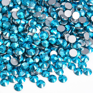 Blinginbox, diamantes de imitación de calidad superior, cristal de mina, plata, oro, redondo, Strass, parte posterior plana, diamantes de imitación de resina para vestido - Product Image 4