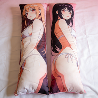 Oreiller corporel anime personnalisé, grand format, doux, soutien latéral et dorsal, coussin de lit lavable, écologique, style japonais
