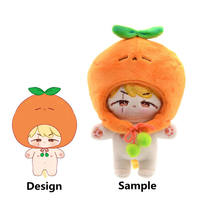 Mascotte en peluche personnalisable, adorable poupée en peluche en forme humaine pour le soulagement du stress, en coton PP super doux, lavable à la main