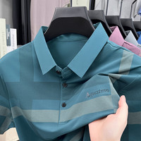 Chemise d'été à manches courtes pour homme, motif à carreaux, tissu respirant en popeline élasthanne/polyester, anti-boulochage, décontractée, pour homme d'âge moyen