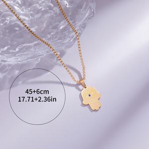 Collier Pendentif Tendance Calligraphie Arabe Musulmane <span class=keywords><strong>en</strong></span> Acier Inoxydable Bijoux de Mode Vente <span class=keywords><strong>en</strong></span> Gros Aïd pour Femmes et Hommes - Product Image 6