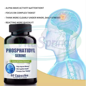 ASAP Fosfatidilserina Salud Nootrópico Suplemento cerebral Cápsula de vitamina B12 Cápsulas de fosfatidilserina - Product Image 2