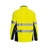 Veste Softshell pour homme fonctionnelle, haute visibilité, imperméable, coupe-vent et réfléchissante