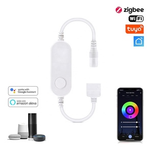 Kit de Tira de Luces LED RGB Flexible de 12V 5050, Control Inteligente por Aplicación, Control Remoto, Sincronización con Música, Compatible con Tuya, ZigBee, Alexa y <span class=keywords><strong>Echo</strong></span> - Product Image 3
