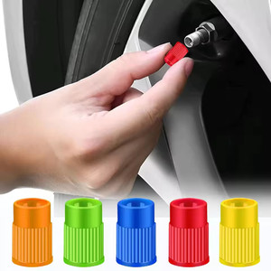 Capuchons de valve colorés en caoutchouc pour voiture, moto, vélo, avec outil de retrait intégré, pour valve américaine sans chambre à air - Product Image 4