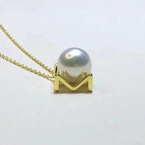 Accessoires en argent S925 pour la création de bijoux, support vide en forme de M pour pendentif, boucles d'oreilles, style tendance, design de bijoux en argent de luxe 9212 - Product Image 1