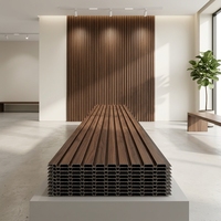 Panneau mural modulaire en PVC à 10 fentes, épaisseur 8 mm, panneau décoratif à emboîtement, 120 cm