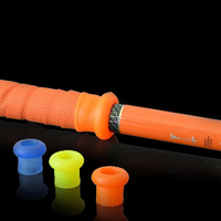 Anneau d'étanchéité en silicone pour canne à pêche, collier de fixation en caoutchouc, embout de protection double usage pour canne à pêche, 3 couleurs, vente en gros