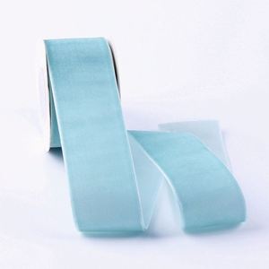 Custom Luxurious 3.8cm Solid Color Velvet Ribbon <b>for</b> Handbag Decoration & Embellishment 50 Yards/roll - Product Image 4