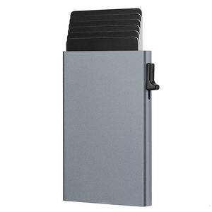 X1223-1 กล่องใส่บัตรเครดิต/บัตรประชาชน อลูมิเนียมแบบพับได้ ป้องกัน RFID  สั่งทำได้ ราคาถูก พร้อมสกรีนโลโก้ตามต้องการ ของขวัญส่วนตัว - Product Image 2