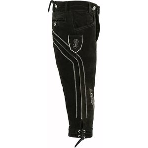 Ensemble de deux shorts en cuir bavarois pour homme, avec broderies et bretelles - Product Image 3