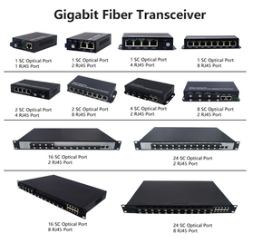 Gigabit Media Converter 4 Sc Met 2 10/100/1000Mbps Rj45 Poort Fiber Optische Transceiver - Product Image 4
