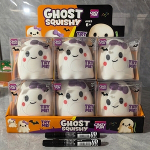 <b>Large</b> Ghost Squishy Halloween Stress Relief Toy for Boys & Girls Ages 8+ Unisex Slow Rebound Squeeze <b>Gift</b> <b>Box</b> - Product Image 5