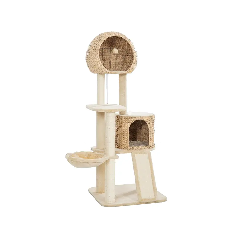 大型人工籐子猫タワー家具ぬいぐるみカバーサイザル麻ポスト猫の木