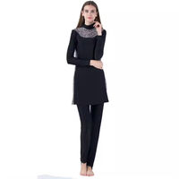Maillot de bain hijab modeste entièrement couvert de grande taille M-6xl Burkini modeste Maillot de bain burkini islamique pour femme