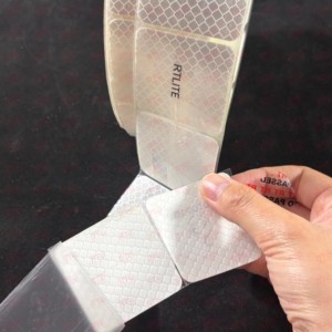 Phân đoạn tự dính phản xạ Vinyl Phản Chiếu Sticker e-mark xe tải conspicuity Retro Vuông Cắt băng phản chiếu - Product Image 3