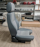 Asiento de Simulador de Vuelo de Carreras con Recorte para Palanca de Mando o Control Colectivo de Helicóptero, Diseño Deportivo Cómodo de Cuero