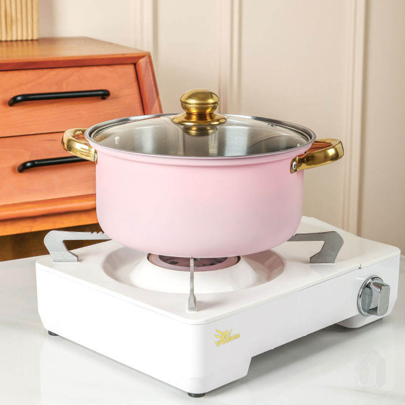 Hot Selling 10pcs Modern Durable Pink Stainless Steel Cookware Sets Healthy Non-Stick Oven Safe Easy Clean Luxury Kitchenware · image 2