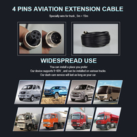 Caméra embarquée IPS 7 pouces avec commande par bouton, enregistrement en boucle HD couleur, étanche, DVR 2 canaux, garantie 1 an