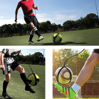 Équipement d'entraînement de football en néoprène avec logo personnalisé, ceinture réglable portable, entraîneur de football à cordon pour entraînement individuel