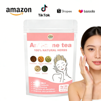 Thé anti-acné pour une peau claire, aux herbes naturelles et biologiques, pour éliminer l'acné et contrôler le sébum, en sachet de thé pour soins de la peau