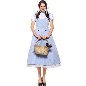 Disfraz de Dorothy para Adultos, Estilo Cuento de Hadas, para Halloween, Vestido de <span class=keywords><strong>Alicia</strong></span> en el País de las Maravillas, Disfraz de <span class=keywords><strong>Princesa</strong></span> para Mujer, Cosplay, Fiesta, Actuación - Product Image 3