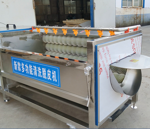 Hot Sale Fruit Cleaning Roller <b>Brush</b> Washer Machine with 304 Stainless Steel 220/380V Easy to Operate - Product Image 1