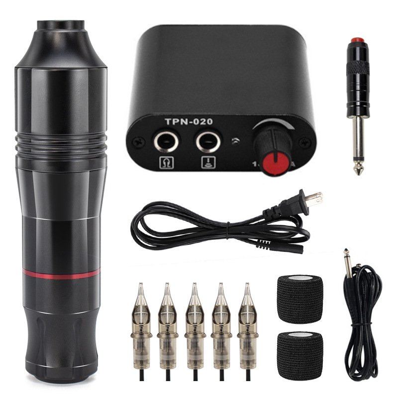 Réglementation européenne - set de stylos diamant noir avec 5 aiguilles