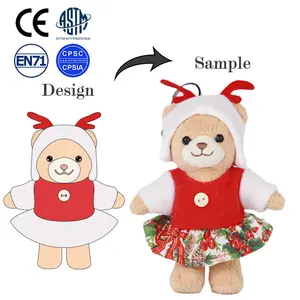 Juguete para niños conejo de peluche animal de peluche juguetes conejo muñeca con vestido OEM personalizado realista peluche conejo de juguete