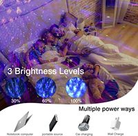 Proyector de Luces Estelares Wuzstar 3 en 1, Proyector LED de Luz Nocturna Estrellada para Dormitorio, Proyector Espacial para Niños y Adultos