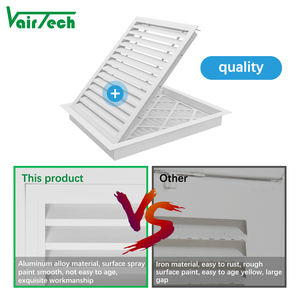 Grille de retour d'air en aluminium pour climatisation, pour murs et plafonds, avec filtre AC - Product Image 4