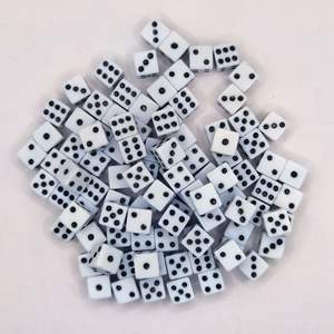 1 сумка, 1000 шт., новый дизайн, многогранные цветные кости для игры Mini 8 мм, красочные акриловые кости D6 - Product Image 3