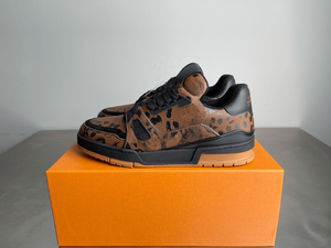 Trainer Leopard Print Low Top <b>Sneakers</b> For Men And Women Casual Streetwear Shoes With Thick Sole For Daily And Outdoor Use - Product Image 2