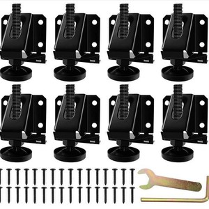 Patas ajustables para gabinetes, paquete de 4, de acero, de fácil instalación, para patas de muebles - Product Image 2