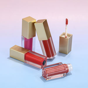 Tubo esmerilado dorado, suministros de cosméticos, venta al por mayor, etiqueta privada personalizada, brillo de labios, lápiz labial mate, lápiz labial líquido Rouge a Levre - Product Image 3