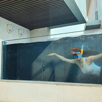 100% Piscines en verre pur Piscines en plexiglas Piscines en verre