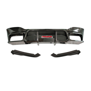 Difusor de Parachoques Trasero Inferior de Carbono para <span class=keywords><strong>BMW</strong></span> F90 <span class=keywords><strong>M5</strong></span> Competition <span class=keywords><strong>CS</strong></span> 2017-2023, Alerones Laterales con Luz de Freno LED - Product Image 5