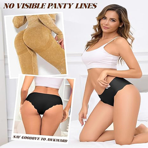 Slip Donna Senza Cuciture Traspiranti, Sexy a Vita Bassa, Effetto Nude, Intimo Bikini Senza Segni - Product Image 4