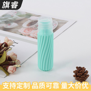 Silicone Travel Liquid <b>Dispenser</b> Bottles 10Ml Portable Cosmetic Shower Gel <b>Shampoo</b> Minimalist Design With Cover - Product Image 2