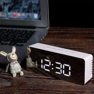 LED Multi-function Snooze Display White Time Table Alarm <b>Digital</b> <b>Clock</b> Modern Mirror Alarm <b>Clock</b> LED White Light Table Lamp - Product Image 4