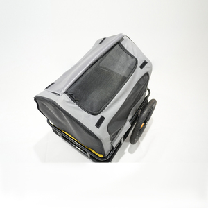 Remorque <span class=keywords><strong>de</strong></span> vélo pour chien, animaux <span class=keywords><strong>de</strong></span> grande taille, capacité 60 kg, chariot pliable pour chien, <span class=keywords><strong>porte</strong></span>-vélo avec roues à dégagement rapide, rangement compact - Product Image 5