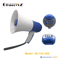 Megáfono Inalámbrico Portátil de Plástico de 25 W, Recargable, Pequeño, con Batería de Litio, Sirena, Grabación de Música, Conversación, BT